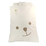 【日本製】【オーガニックコットン＆ダブルガーゼ】 ベビー布団セット レギュラーサイズ ９点セット（綿100％ほか） 『くぅ』