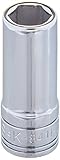 SK Hand Tool 8411 0.38 in. Drive, 6-Point Deep Metric Socket - 11 mm