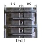 KBL コンバイン用 ゴムクローラ 4043NS 幅400×ピッチ90×リンク43 D-off クローラー