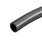 uxcell 潤滑油ホース ゴム ウォーターホースチューブ ブラック 内径16 mm 外径21 mm 全長2 M