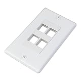 ネットメカニズム 端子4個用ブランクコンセント BFPMTW-DCR04-WH