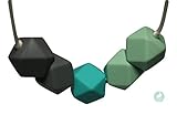 Breeze 5 Hex Baby Safe Silicone Necklace, Great for Nursing, Teething and Sensory, Jewelry for Moms 