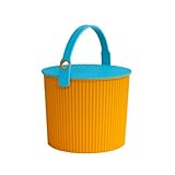 八幡化成 フタ付きバケツ sceltevie omnioutil(オムニウッティ) S 8L オレンジ