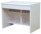 ライフスタイリングショップ パソコンデスク 収納棚 コンパクト 幅90×奥行59cm ホワイト FS-030WH