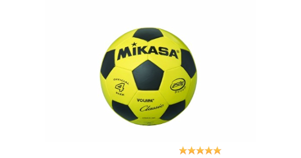 Amazon ミカサ Mikasa サッカーボール 4号 検定球 イエロー ブラック 小学校用 Svc401 Ybk ミカサ サッカーボール