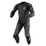 RSタイチ(RS TAICHI) GP-WRX R307 レーシングスーツ レザー CEプロテクター内蔵 ストレッチ ブラック M [NXL307]