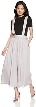 マーキュリーデュオ 2wayサスペンダー付ワイドパンツ レディース ライトグレー 日本 F Free サイズ ロングパンツ 通販 Amazon