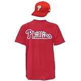 Philadelphia Philliesキャップ&大人用MサイズジャージMLB Licensedレプリカコンボセット