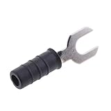 B Baosity 耐久性 互換性　6mm　フォークスペード　U字型端子　絶縁ケーブルコネクタ　コールドプレス　全4色 - ブラック