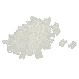 SODIAL(R) プラスチックサドルタイプケーブルジップタイスクリューマウントベース　5mmの幅　100件