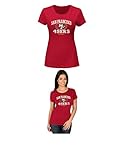 NFL San Francisco 49ersレディース半袖クルーネックTシャツ、XL、Cardinal