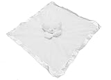 Gorgeous White Girls/Boys Supersoft Plush Velour Teddy Bear Baby Comforter/Blanket by Comforter