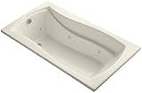 KOHLER K-1224-CB-47 Mariposa 66-Inch x 36-Inch Drop-In Whirlpool Bath with Reversible Drain and Cust