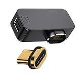 cablecc 磁気角度付きタイプ USB-C Type C - Mini DP Displayport モニターコンバーターアダプター 4K 2K 60hz 携帯電話&ノートパソコン用