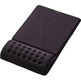 (まとめ) エレコム COMFY マウスパッド ブラック MP-095BK 1枚 〔×8セット〕
