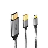 fairikabe HDMI to Type C アダプターケーブル 4K60Hz 2m HDMI to USB Type C モニター HDMI 2.0 Xreal Air/Nreal Air/Rokid Air/Steam Deck Dock/PS5/Xbox/モバイルモニター対応