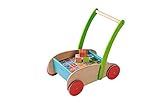 EverEarth Childrens Wooden Walker with Blocks EE33721 [並行輸入品]