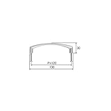 LIXIL メンテナンス部品 リビング建材用部品 クローゼット 把手(アーチ型) NZZZ930 NZZZ932の代替品 *製品色・形状等仕様変更になる場合があります*