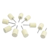 uxcell フェルトホイール　フェルトボブ　バフ　ロータリーツール　マウントポイント　シリンダーヘッド　10個入り