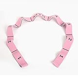 Naiccy バレエ ストレッチバンド ヨガストレッチストラップ 開脚ストレッチバンド 腰のストレッチバンド 9段階の強度，ヨガ/ダンス/体操/バレエ/テコンドーなど器具 ヨガストレッチトレーニング用 子供向け 柔軟運動 トレーニング 子ども開脚ストレッチバンド 調整可能-ピンク