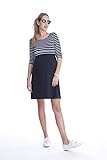 Seraphine セラフィン マタニティワンピース Simone クルーネックストライプマタニティナーシングワンピース UKサイズ16 ノーティカル 授乳対応
