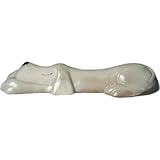 車止めブロック ブロックアニマル カーストッパー オットドッグ オス クリーム色