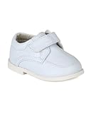 Auston ah58 LeatheretteベルクロストラップSchoolドレスShoe ( Infant / Toddler Boys ) – ホワイト カラー: ホワイト