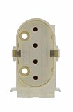 Leviton 23453 2G11 Base, 4-Pin, Twin Tube Fluorescent Lampholder, Vertical, White by Leviton