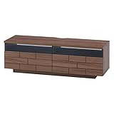 不二貿易(Fujiboeki) テレビ台 ミディアムブラウン 幅120cm ブリック 99300