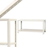 スマートラック NSTR-066 幅90×奥行40×高さ45cm 2段 ホワイト 40㎏/段