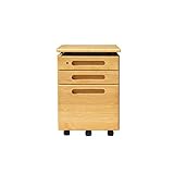 3段ワゴン収納 L-DESK（エルデスク） 無垢材 アルダー無垢 ナチュラル ワゴン キャスター付き 収納　引出し