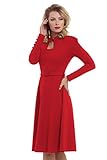 Voodoo Vixen - Women's Dita Red 50's Flared Dress L