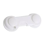 AMAA　ベビーガード ストッパー 子供 ドアロック 開閉禁止 赤ちゃん指はさみ 防止扉 地震対策　冷蔵庫ロック 犬猫　逃げるの多目的ストッパー　ベビ安全ロック　防災用　5個入り (ホワイト)