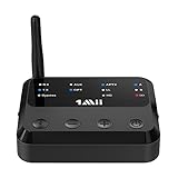 1Mii Bluetooth トランスミッター レシーバー ブルートゥース 送信機 テレビ 用 オーディオ 受信機 APTX HD APTX LL 低遅延 CSR 5.0 AAC ハイレゾ HIFI 対応 、BT 光デジタル 3.5mm AUX RCA 入力/出力、超長転送距離 2台同時送信 送受信機 バイパス 一台三役 音量調整 充電しながら使用可能 B310Pro