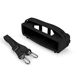 XBERSTAR スピーカー シリコンケース Bose SoundLink Mini&Mini II ポータブル Bluetooth スピーカー カバー 旅行用 ポータブル 保護ケース ストラップ付き(ブラック)
