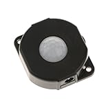 Baoblaze ABS製　DC12V / 24V　自動　赤外線　PIR　モーション　センサースイッチ　LED　ライト　ランプ用　全２色 - ブラック