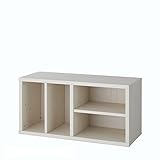 お片付けしやすいキッズ収納ラック　　ホワイト　タイプ:Ｂ（棚板付き）