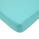 American Baby Company 100% Cotton Percale Fitted Crib Sheet, Aqua by American Baby Company