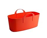 「スタックストー」収納ボックス baquet L slim (バケットスリム) オレンジ 10L