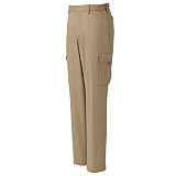 (AITOZ) アイトス 夏用作業服・作業ズボン ノータックカーゴパンツ (生地薄め・男女兼用) (AZ30551)カーキ 6L