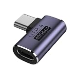 Thecom USB4.0 Type C アダプター 4種類 ストレート L字 L型 延長 接続 オス メス USB-C PD 100W/5A 急速充電 40Gbps高速データ転送 8K@60Hz映像出力 タイプc type-c 90度 USB C コネクター スリム 軽量