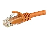 StarTech.com カテゴリー6 LANケーブル 1.5m ツメ折れ防止RJ45コネクタ オレンジ Cat6ギガビットイーサネットケーブル 24AWG N6PATC150CMOR