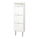 IKEA(イケア) SK?R 10166863 靴収納用キャビネット 3コンパートメント, ホワイト