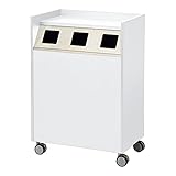 【メーカー配送・設置・組立】コクヨ ダストワゴン ダストボックス ゴミ箱 分別 3口タイプ ホワイト BK-ND7PAWN