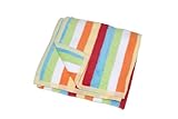 Hippychick Cotton Fleece Blanket Multistripe - Cot
