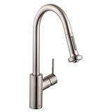 Hansgrohe 14877801 Talis S 2 Kitchen Faucet with Pull Down 2 Sprayer, Steel Optik by Hansgrohe