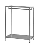 軽量アルミ製 ワードローブ ロータイプ 薄型 奥行36cm 高さ120cm 幅バリエーション55～150cm (90cm)