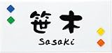 [表札辞典カタログ掲載] タイル表札　パナシェ92-12　★名入れ文字のみ変更可