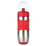 Kid Basix Safe Sporter Stainless Steel Water Bottle For Kids and Adults, Red, 16oz by Kid Basix [並行輸