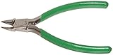 Xcelite MS543JV Relieved Tapered Head Cutter, Diagonal, Flush Jaw, 4' Length, 15/32' Jaw length, Gre